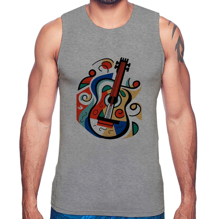 Regata Violão Colors - Cinza