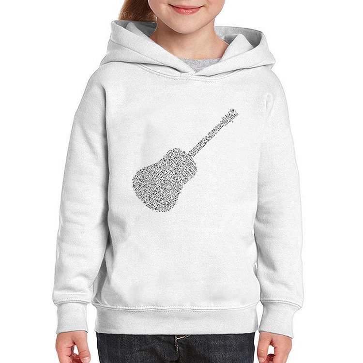 Moletom Infantil Violão Notas Musicais