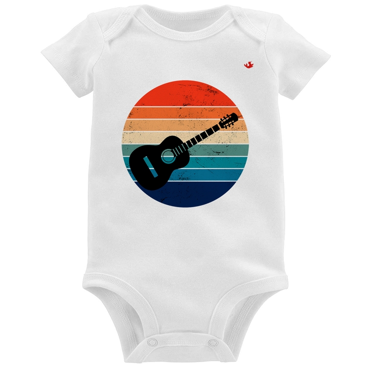 Body Bebê Violão Vintage Sunset