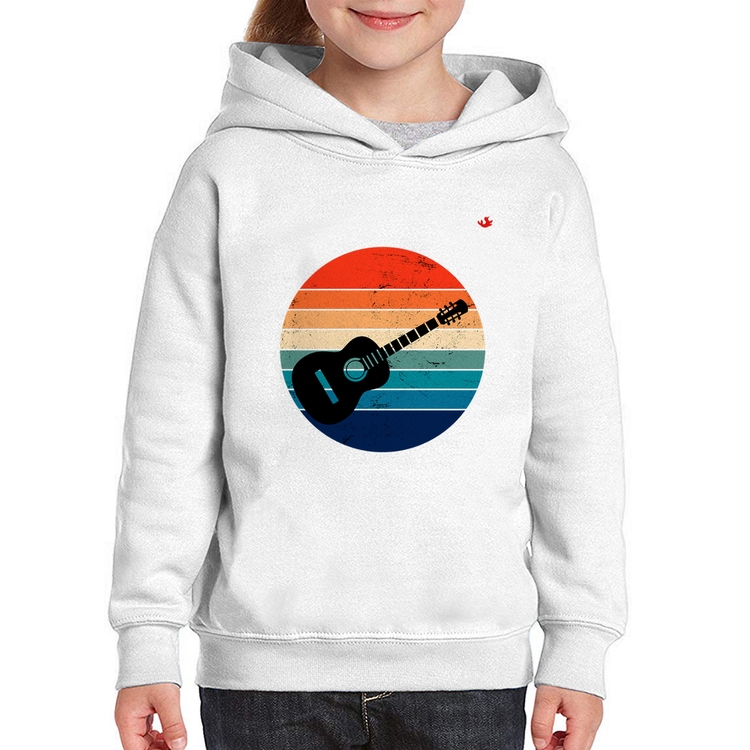 Moletom Infantil Violão Vintage Sunset