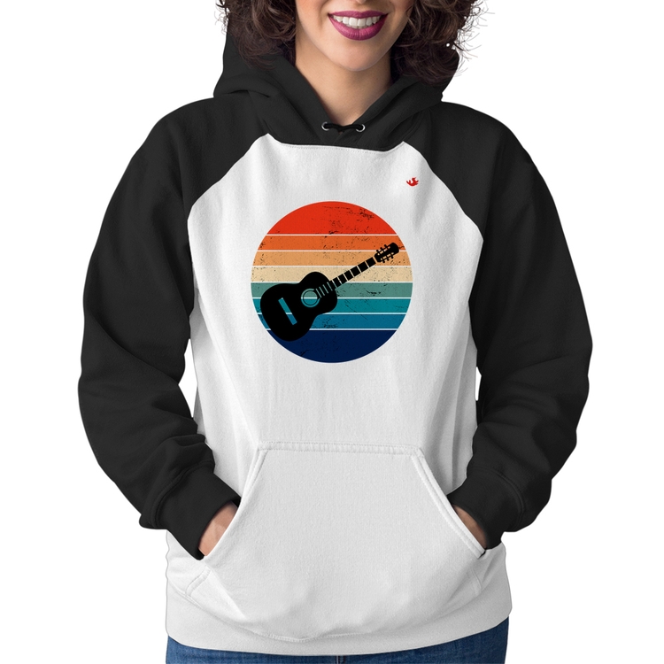 Moletom Feminino Violão Vintage Sunset