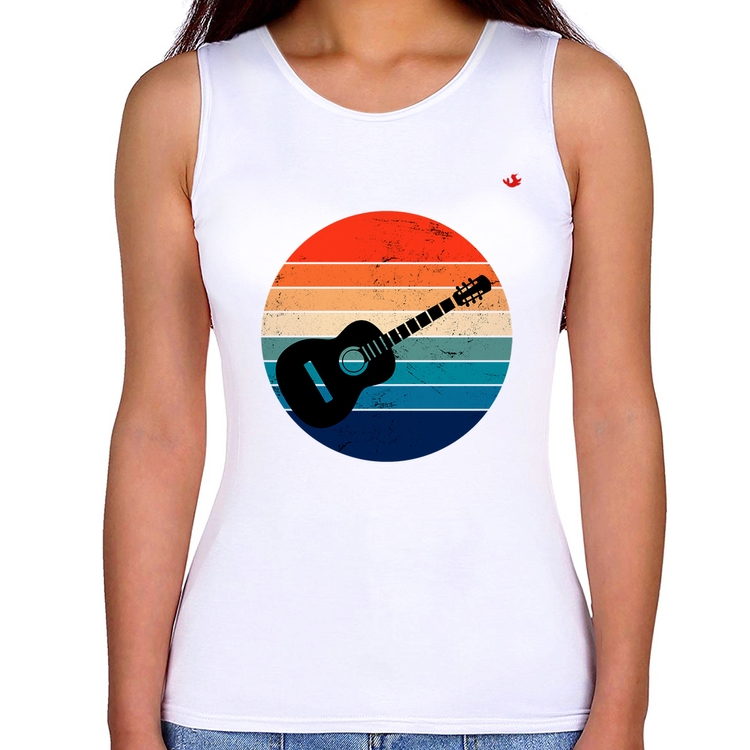 Regata Feminina Violão Vintage Sunset