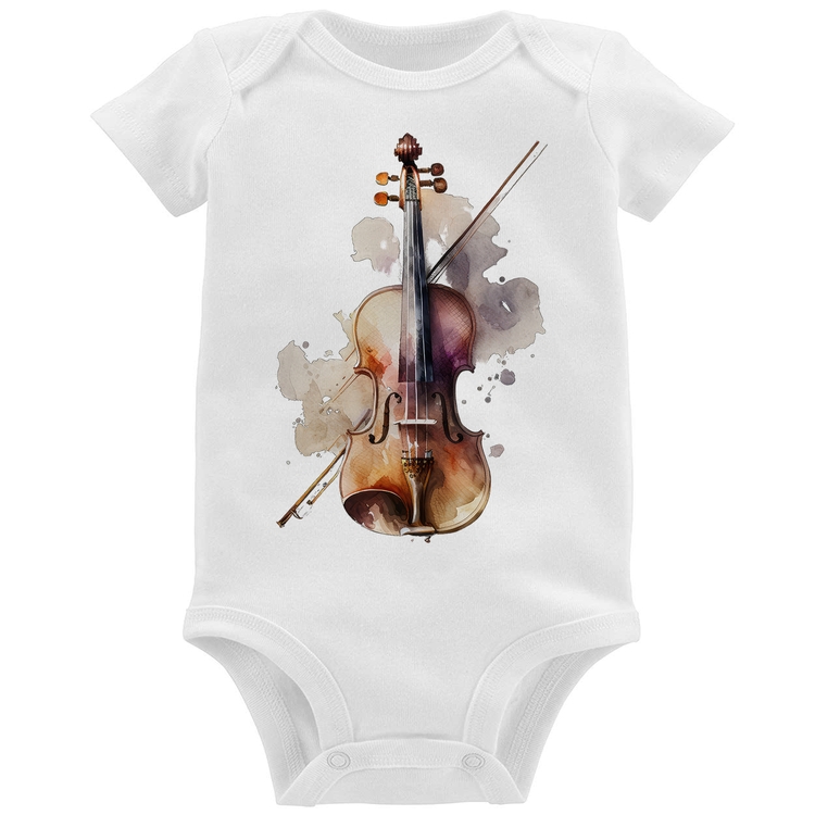 Body Bebê Violino