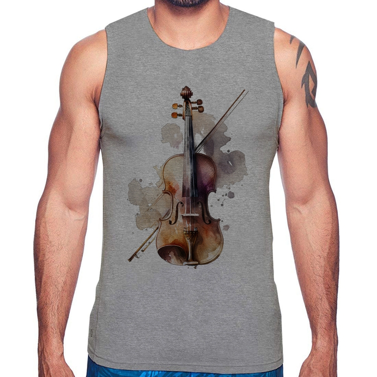 Regata Violino - Cinza