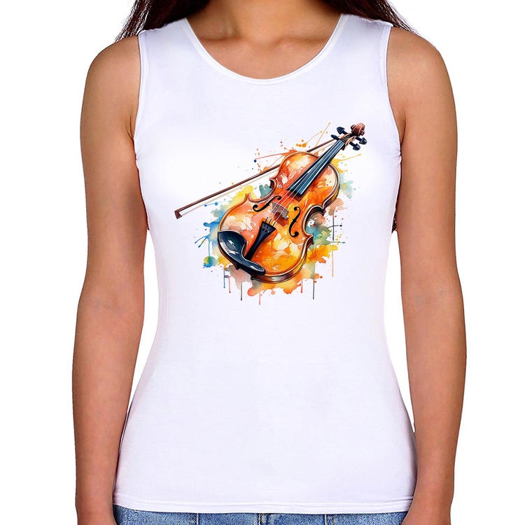 Regata Feminina Violino Watercolor
