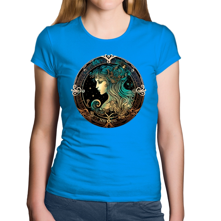 Baby Look Algodão Vírgem Sígno - Azul