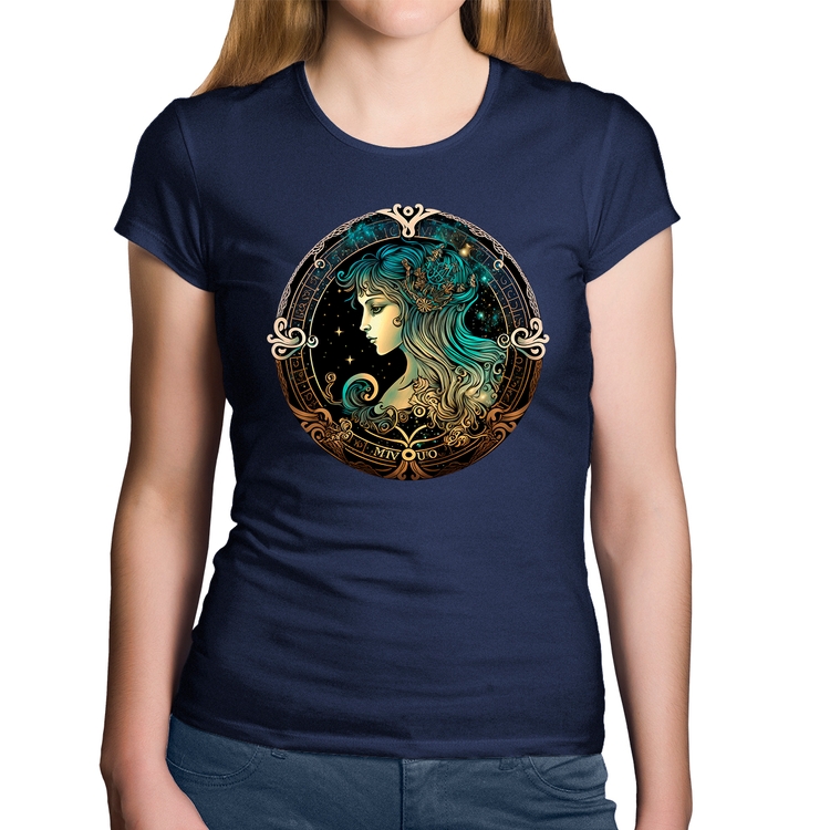 Baby Look Algodão Vírgem Sígno - Marinho