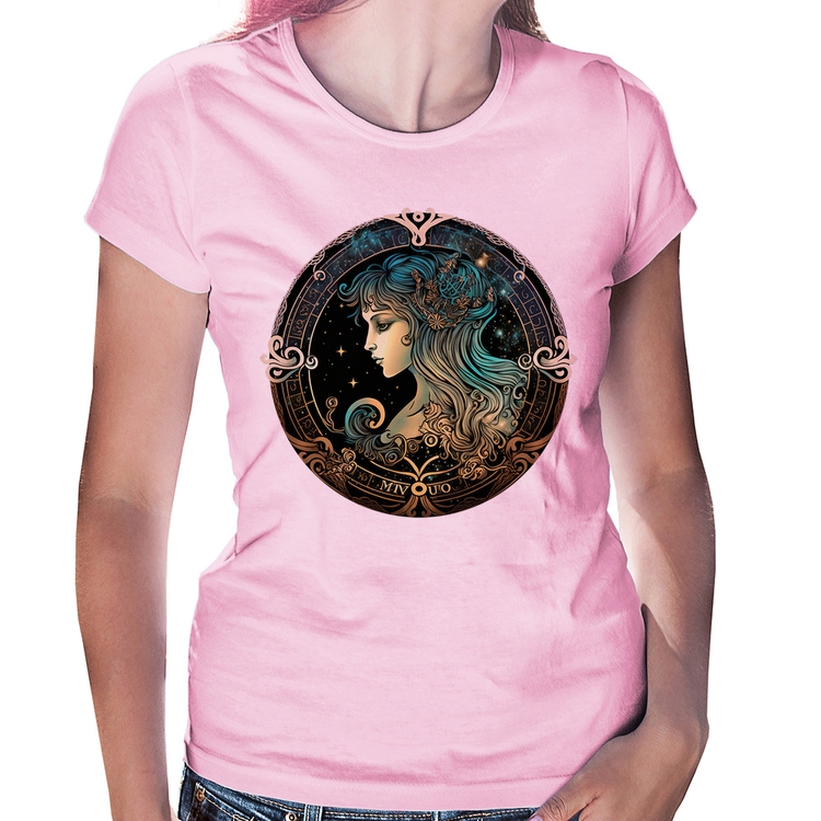 Baby Look Vírgem Sígno - Rosa Bebê