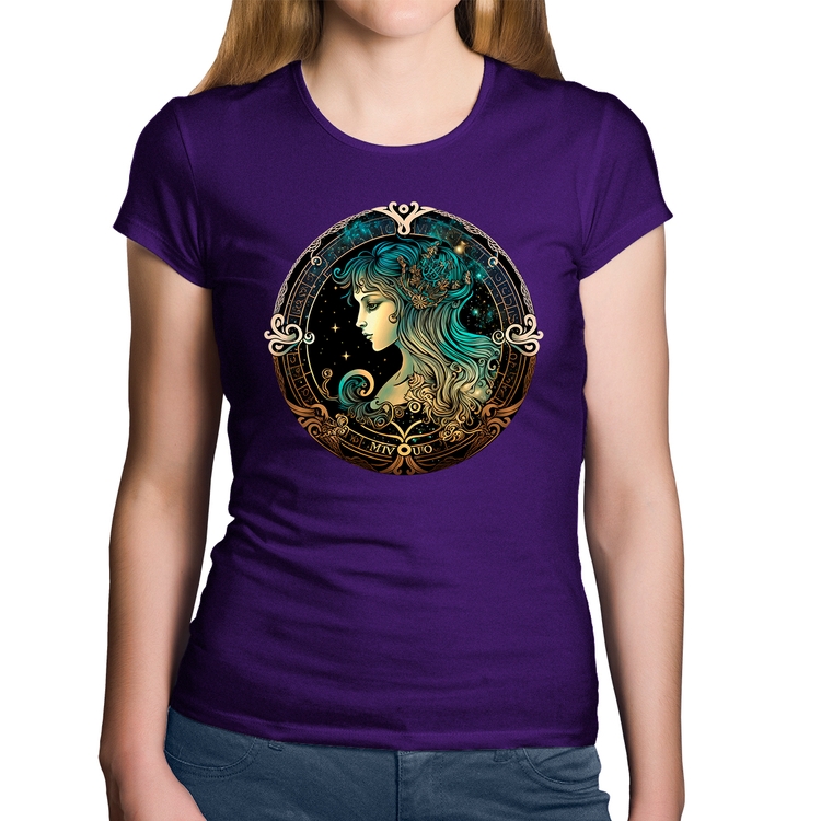 Baby Look Algodão Vírgem Sígno - Roxa