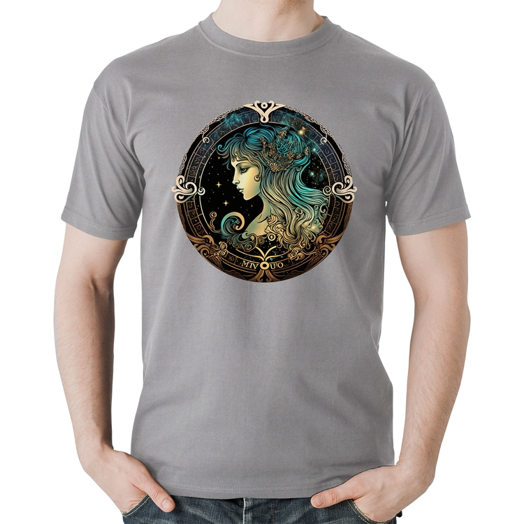 Camiseta Algodão Vírgem Sígno - Cinza