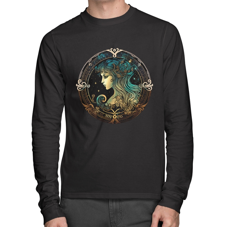 Camiseta Algodão Vírgem Sígno Manga Longa