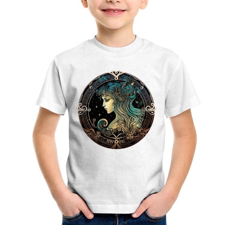 Camiseta Infantil Vírgem Sígno