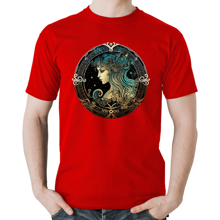 Camiseta Algodão Vírgem Sígno - Vermelha