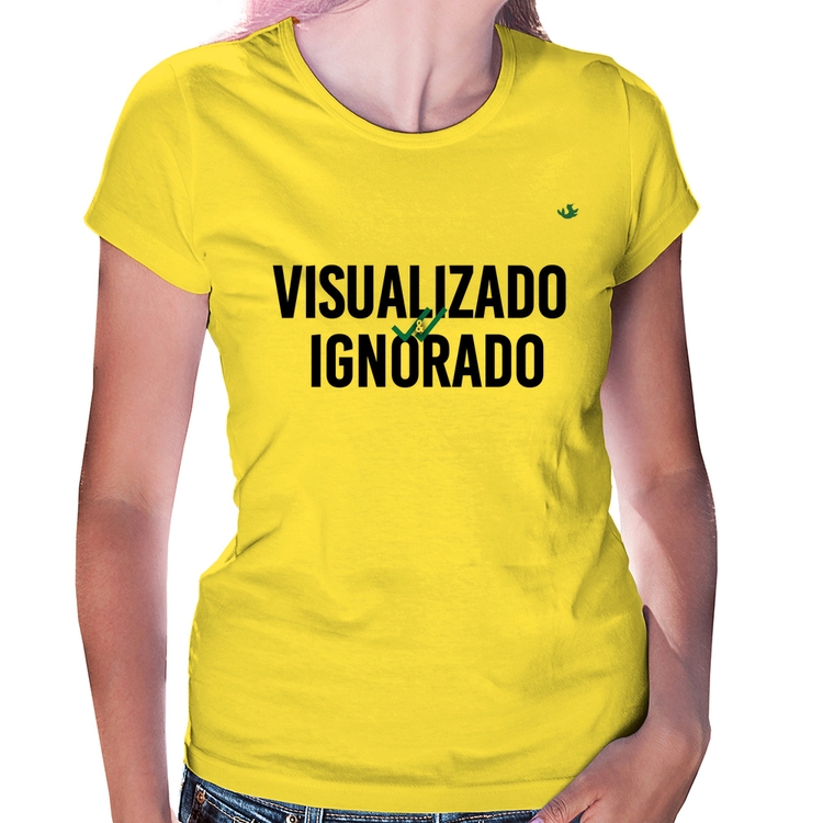 Baby Look Visualizado e Ignorado - Amarela