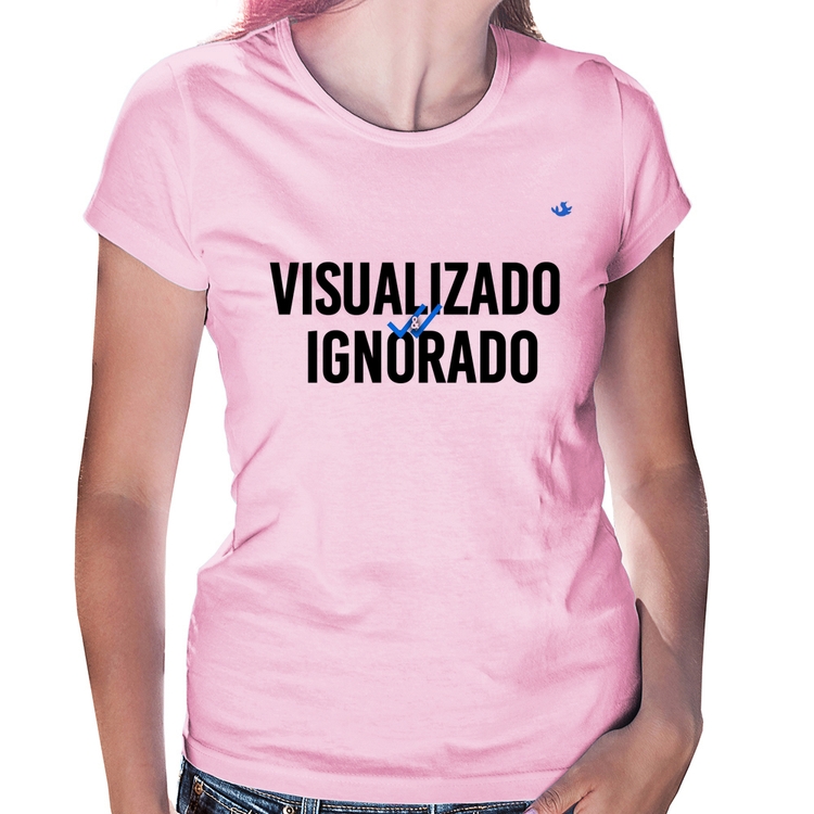 Baby Look Visualizado e Ignorado - Rosa Bebê