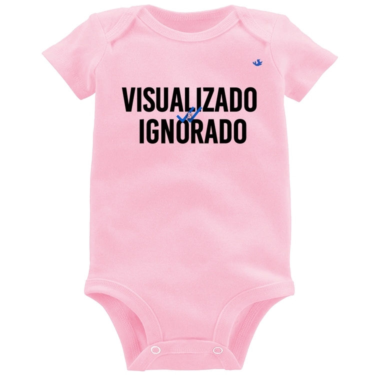 Body Bebê Visualizado e Ignorado - Rosa Bebê