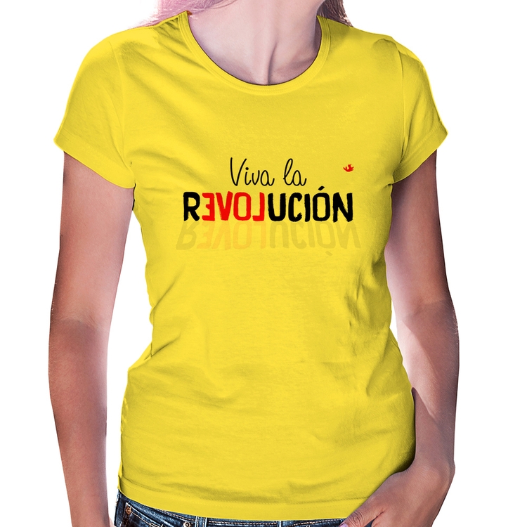Baby Look Viva la Revolución - Amarela