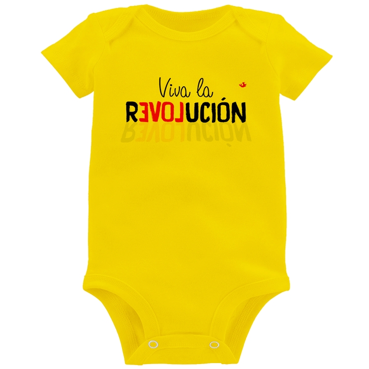 Body Bebê Viva la Revolución - Amarelo