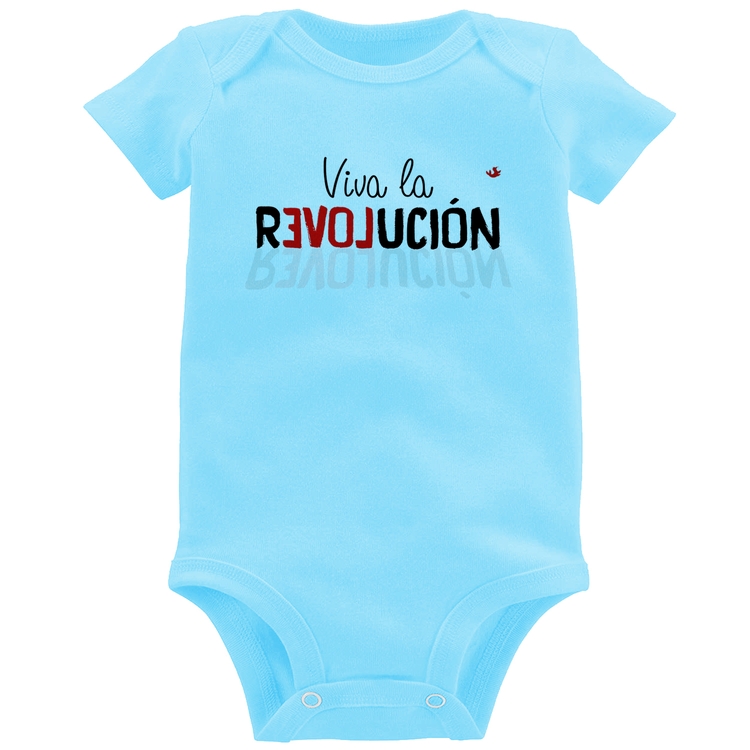 Body Bebê Viva la Revolución - Azul Bebê