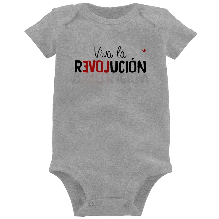 Body Bebê Viva la Revolución - Cinza