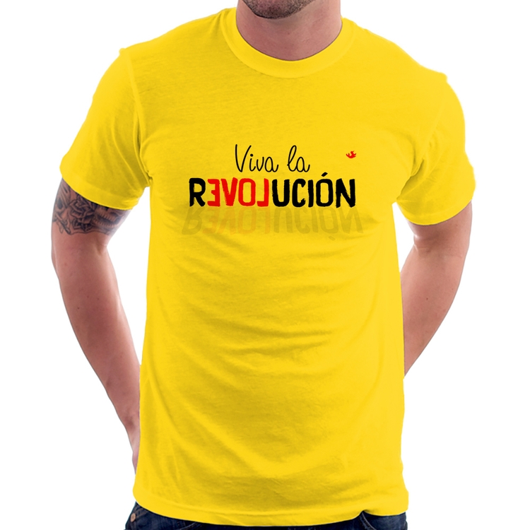 Camiseta Viva la Revolución - Amarela