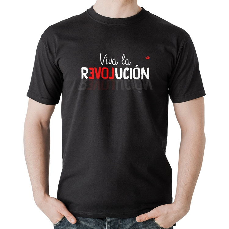 Camiseta Algodão Viva la Revolución
