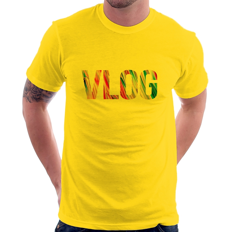 Camiseta Vlog - Amarela
