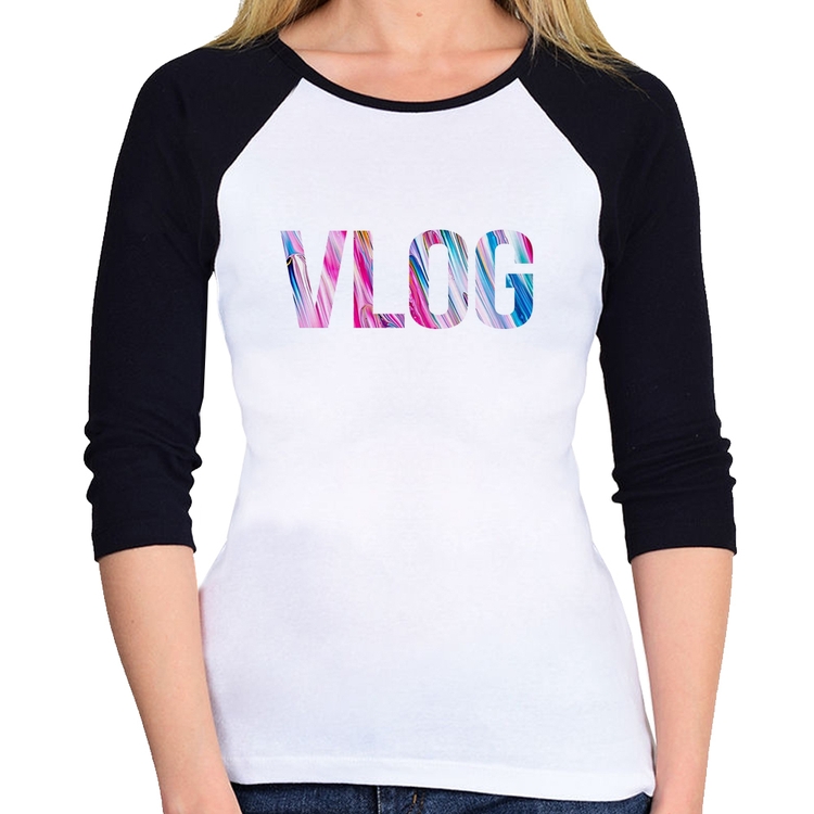Baby Look Raglan Vlog Manga 3/4