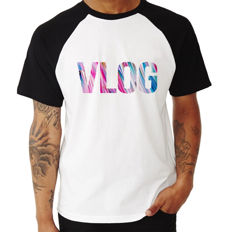 Camiseta Raglan Vlog