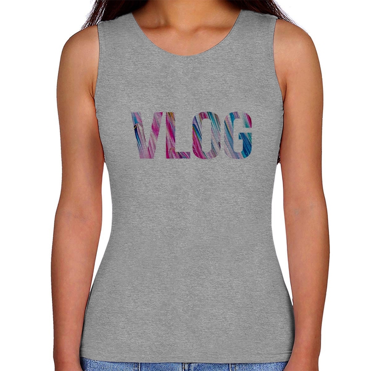 Regata Feminina Vlog - Cinza