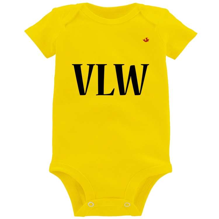 Body Bebê VLW - Amarelo