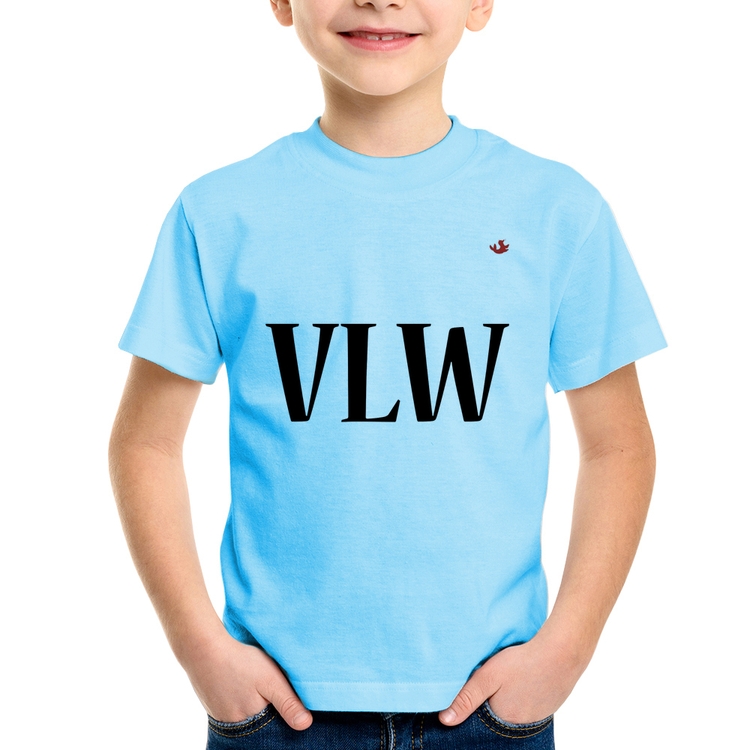 Camiseta Infantil VLW - Azul Bebê