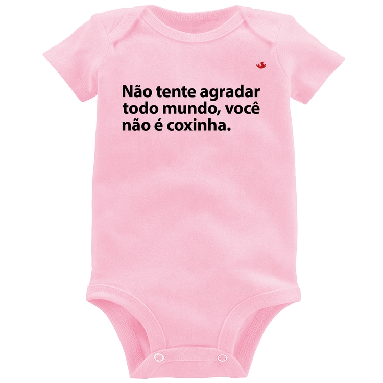 Body Bebê Você não é coxinha - Rosa Bebê
