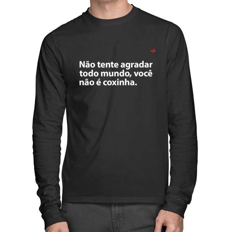 Camiseta Algodão Você não é coxinha Manga Longa