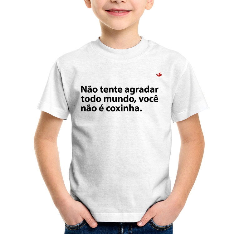 Camiseta Infantil Você não é coxinha