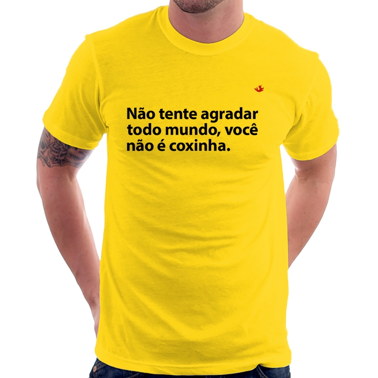 Camiseta Você não é coxinha - Amarela