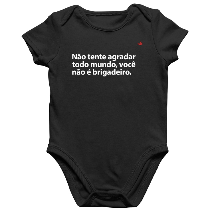 Body Bebê Algodão Você não é brigadeiro