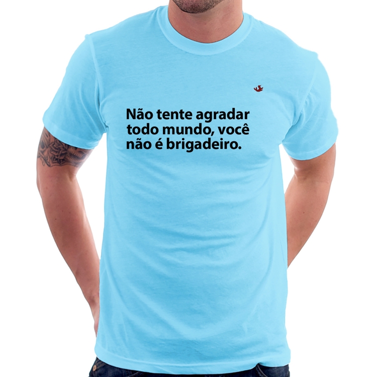 Camiseta Você não é brigadeiro - Azul Bebê