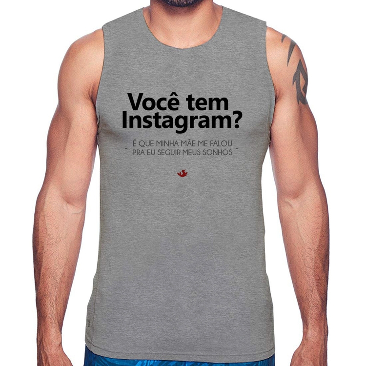 Regata Você tem Instagram? - Cinza