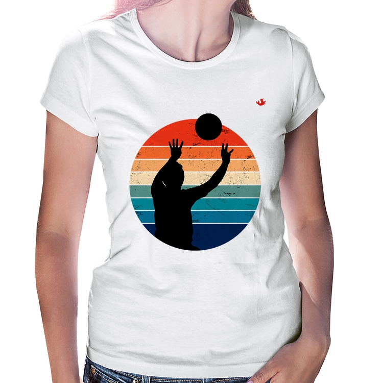 Baby Look Vôlei Vintage Sunset