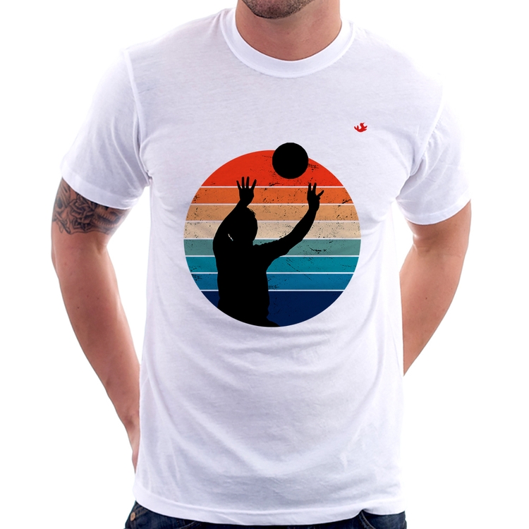 Camiseta Vôlei Vintage Sunset