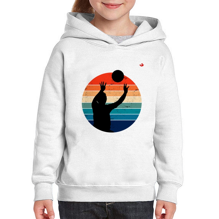 Moletom Infantil Vôlei Vintage Sunset