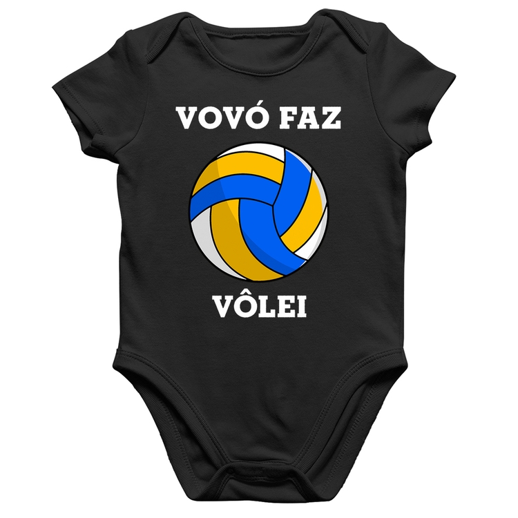 Body Bebê Algodão Vovó Faz Vôlei