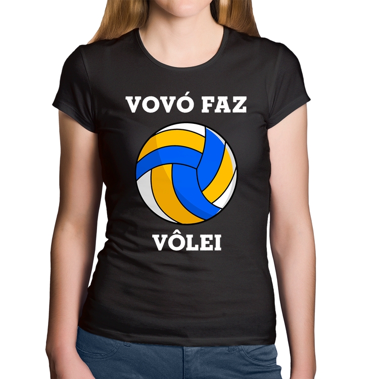 Baby Look Algodão Vovó Faz Vôlei
