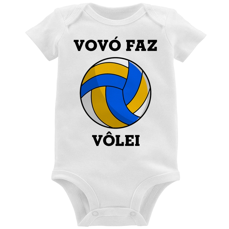 Body Bebê Vovó Faz Vôlei