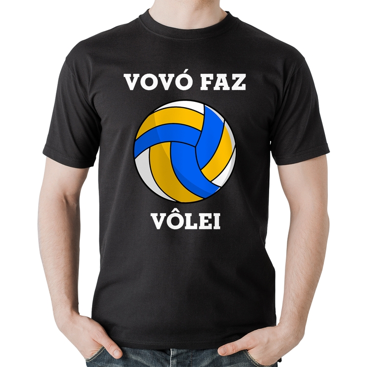 Camiseta Algodão Vovó Faz Vôlei