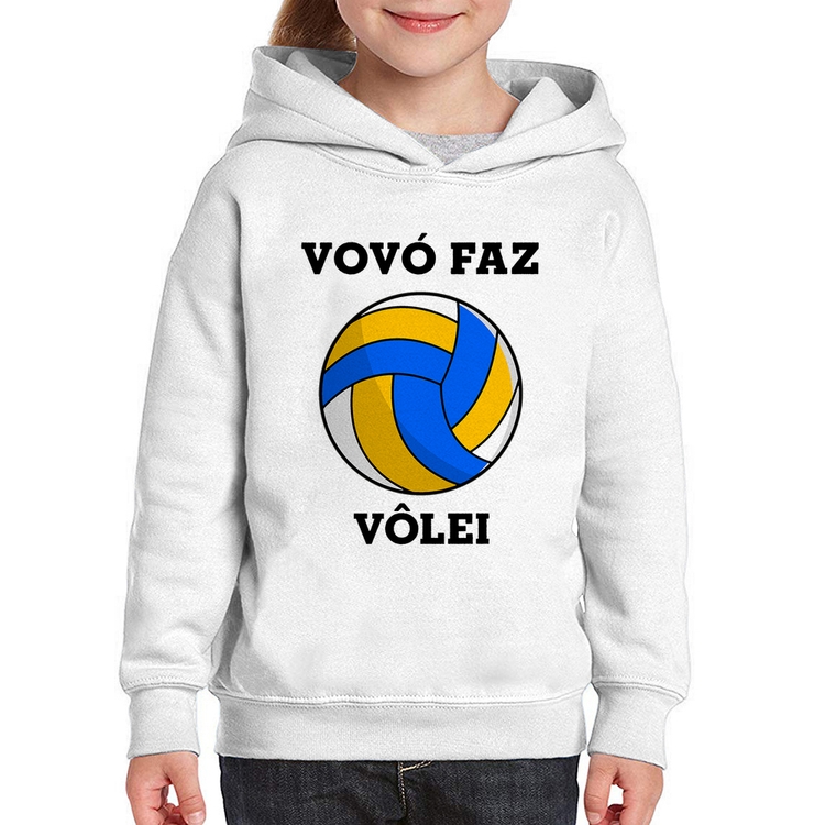 Moletom Infantil Vovó Faz Vôlei