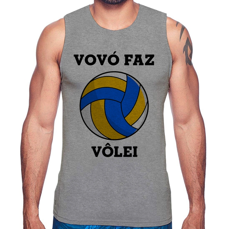 Regata Vovó Faz Vôlei - Cinza