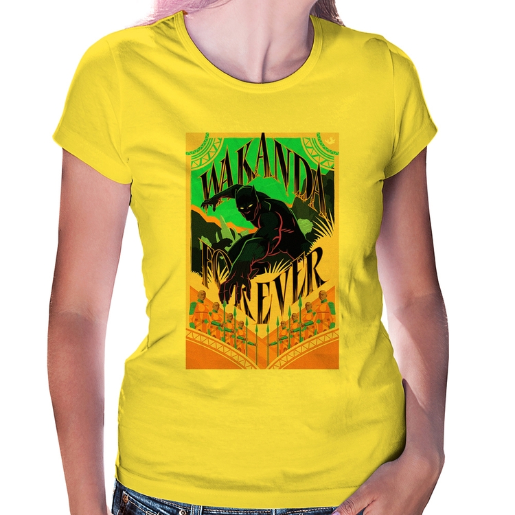 Baby Look Wakanda Forever - Amarela