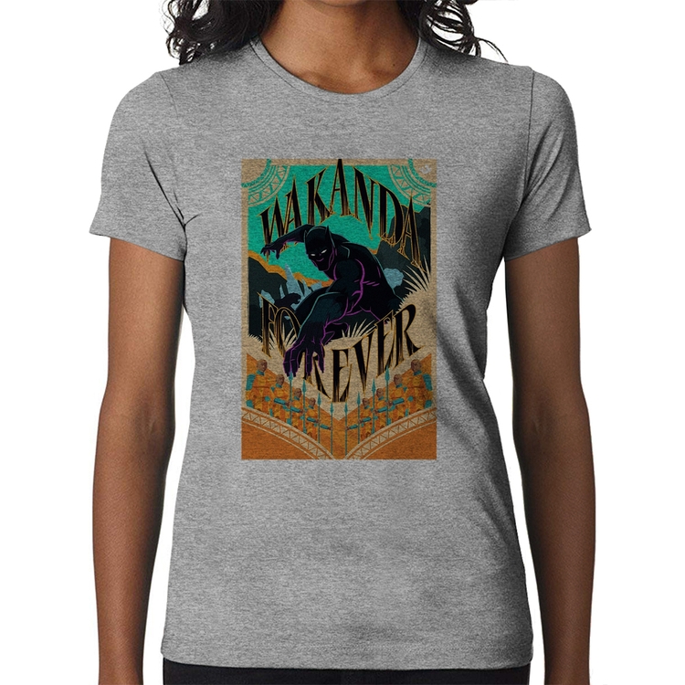 Baby Look Wakanda Forever - Cinza